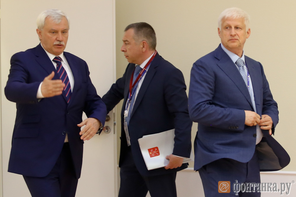 Губернатор Санкт-Петербурга Георгий Полтавченко и Сергей Фурсенко ("Зенит")